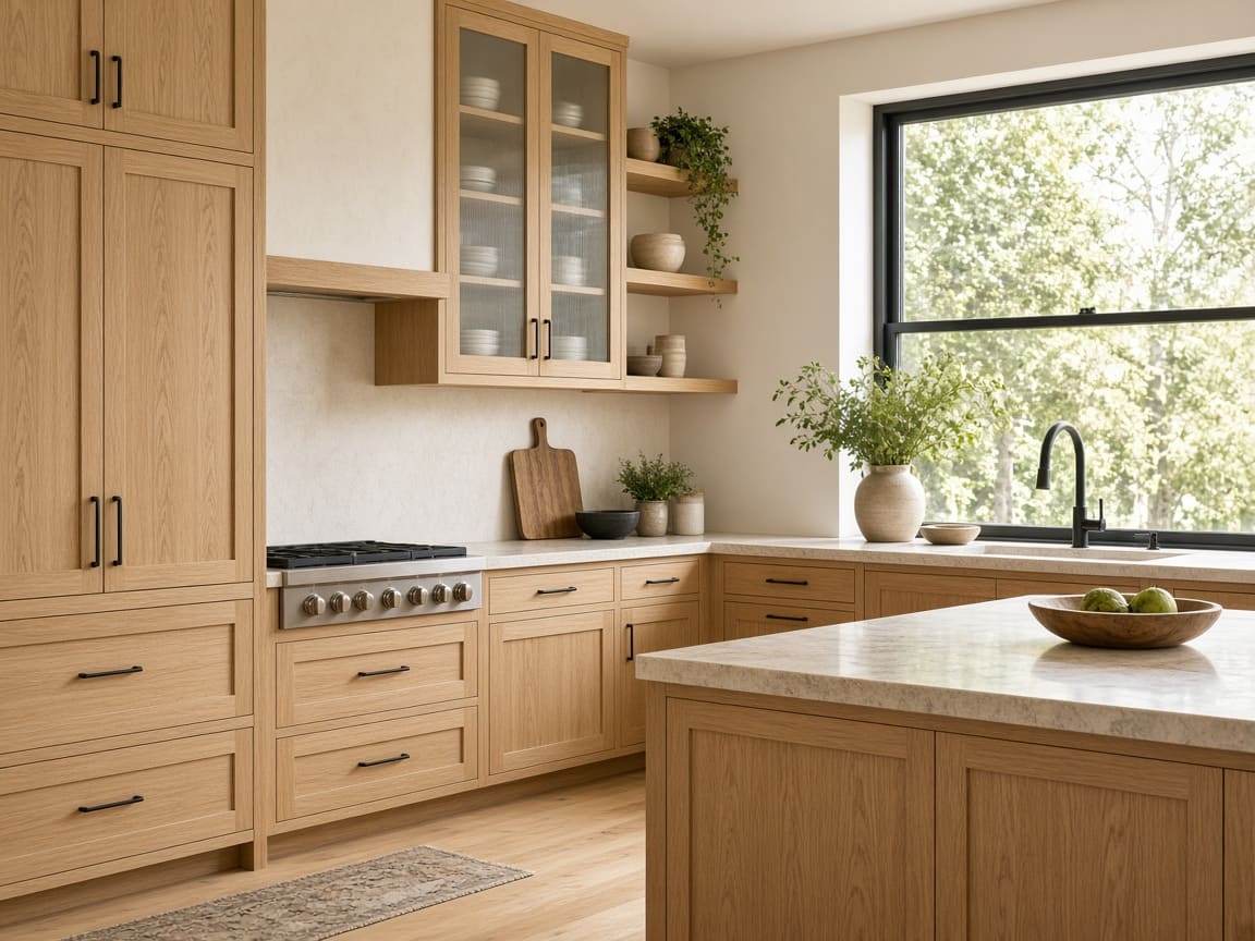 A finished residential kitchen after a remodel.